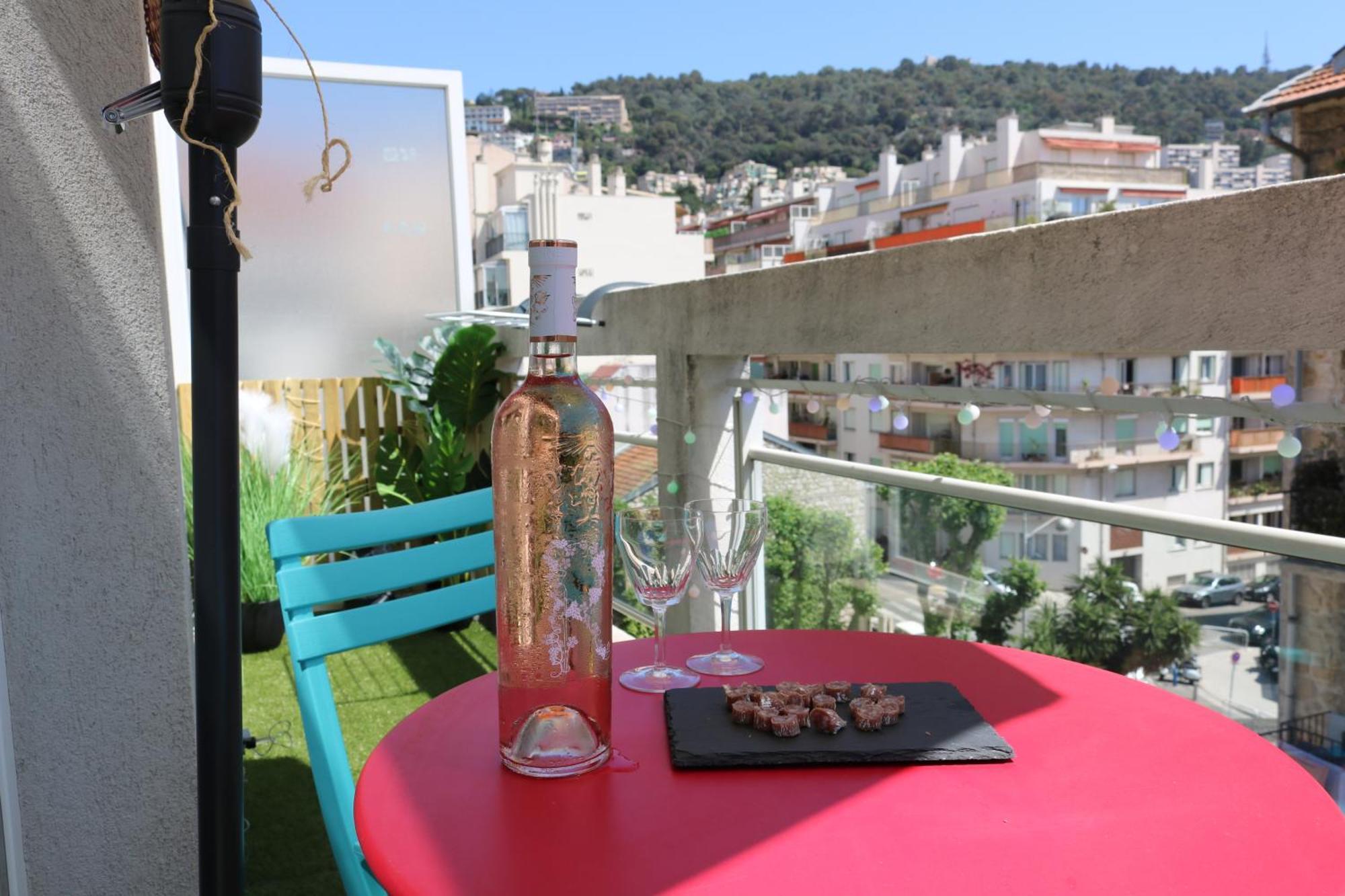 Charmant Studio Climatise Avec Terrasse Ensoleillee Nice Eksteriør bilde